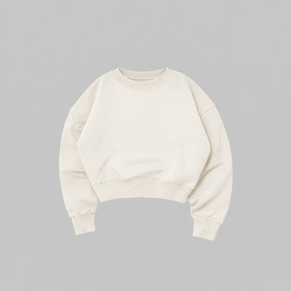 BLANK CROPPED CREWNECK UNISEX