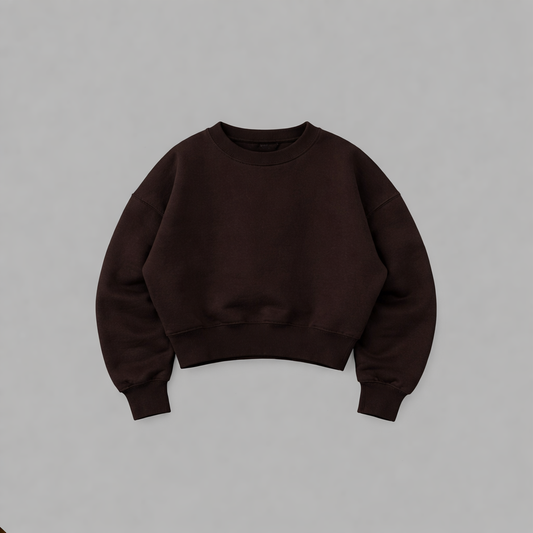 BLANK CROPPED CREWNECK UNISEX