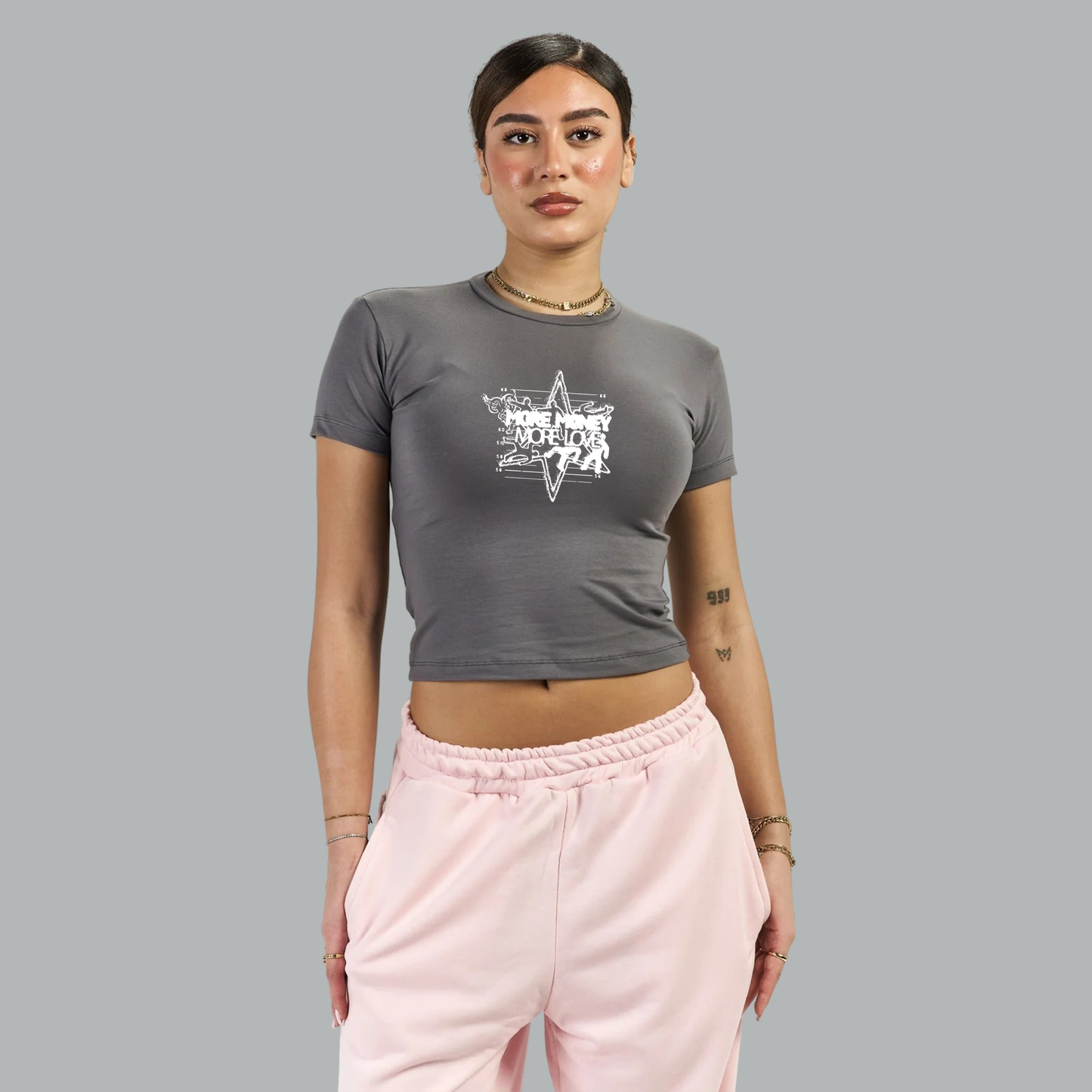 MORE MONEY MORE LOVE Short Sleeve Top