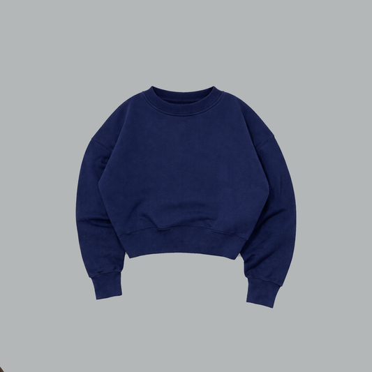 BLANK CROPPED CREWNECK UNISEX